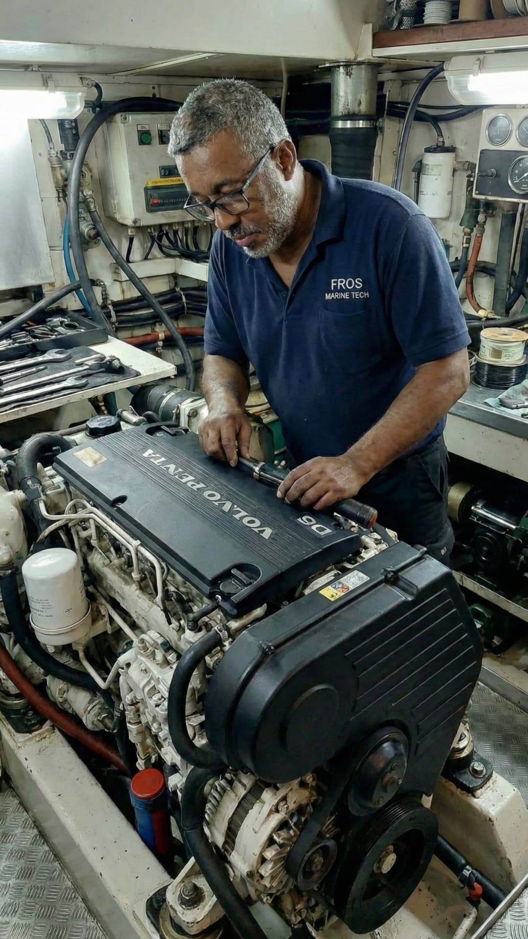 Especialistas em manutenção de motores diesel náuticos